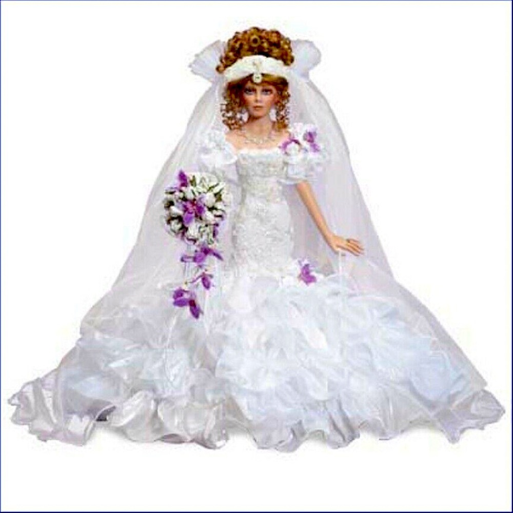 Danbury Mint* Rustie Porcelain Doll 26" Summer Splendor  NEW IN BOX